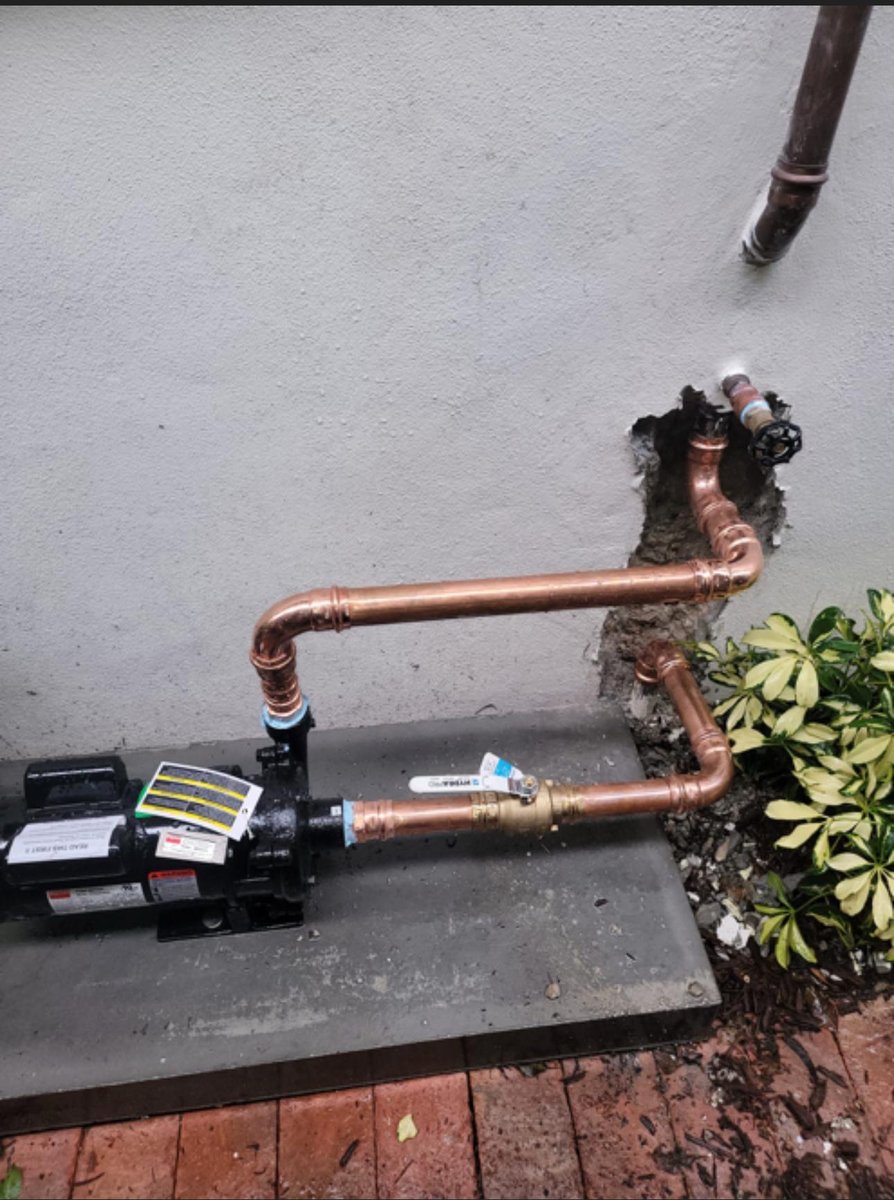 PVC piping layout inside a building under construction